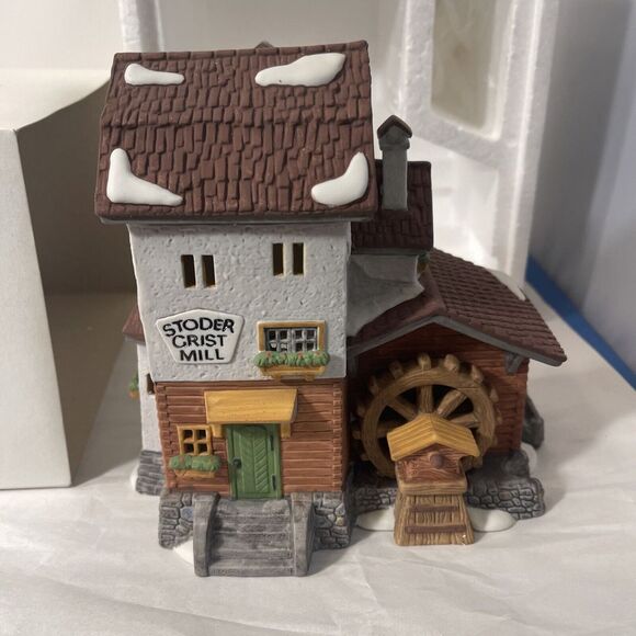 Dept 56 Heritage Village Alpine Village Stoder Grist Mill with Box No Light - Picture 2 of 9